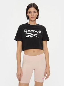 Reebok T-Shirt II3221 Czarny. Czarne t-shirty Reebok, s, bez wzorów, z bawełny, bez kołnierzyka, bez ramiączek. Za 69,99 zł.
