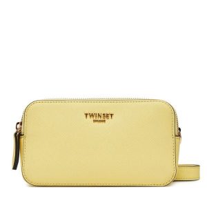 Torebka TWINSET. Żółte listonoszki Twinset, bez wzorów, bez dodatków. Za 389,99 zł.