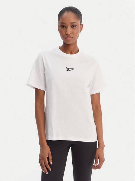 Reebok T-Shirt Ivanna RK25508CCW Biały Regular Fit. Białe t-shirty Reebok, m, bez wzorów, z bawełny, bez kołnierzyka, bez ramiączek. Za 69,99 zł.