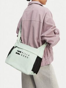 Billabong Torebka WBEOHP-BLB-M-003-10 Zielony jasny. Zielone listonoszki Billabong, bez wzorów, z materiału, bez dodatków. Za 79,99 zł.