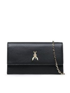 Patrizia Pepe Torebka 8B0069/L001 K118 Czarny. Czarne torebki klasyczne Patrizia Pepe, bez wzorów, ze skóry, bez dodatków. Za 689,99 zł.