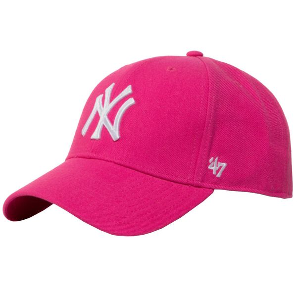 Czapka z daszkiem dla dorosłych 47 Brand New York Yankees. Czerwone czapki 47 Brand, bez wzorów, z wełny, sportowe. Za 109,99 zł.