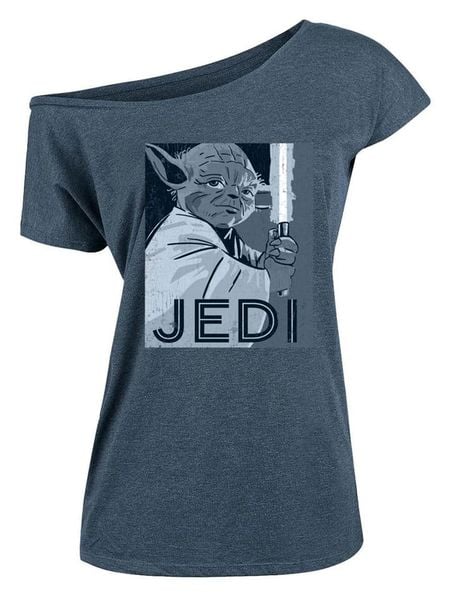 Nastrovje Potsdam Koszulka "Star Wars Jedi" w kolorze niebieskim rozmiar: XL. Niebieskie bluzki Nastrovje Potsdam, xl, bez wzorów, retro, bez kołnierzyka, bez ramiączek. Za 61,02 zł.