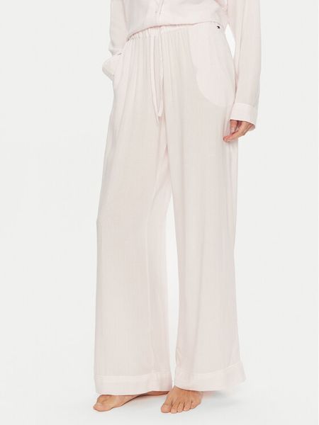 Tommy Hilfiger Spodnie piżamowe UW0UW05632 Różowy. Czerwone piżamy TOMMY HILFIGER, bez wzorów, z wiskozy, bez ramiączek. Za 189,99 zł.