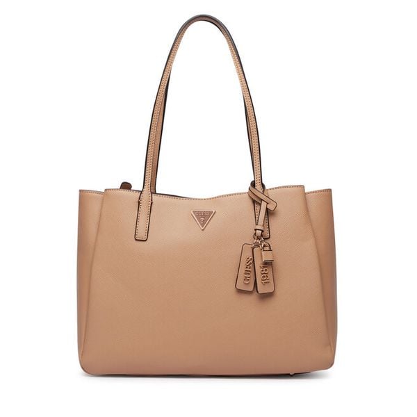 Torebka Guess. Brązowe torebki klasyczne Guess, z aplikacjami, bez dodatków. Za 567,99 zł.