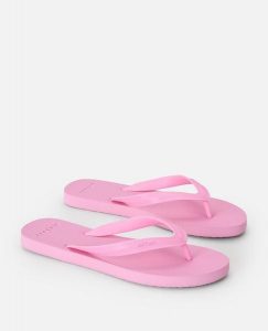 Japonki damskie Rip Curl Essential Bloom Open Toe. Czerwone klapki Rip Curl, bez wzorów, z materiału, z otwartym noskiem, bez obcasa. Za 59,99 zł.