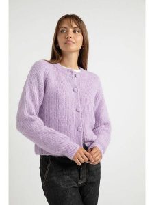 Josephine & Co Kardigan "Abigail" w kolorze fioletowym rozmiar: XS. Różowe kardigany Josephine & Co, xs, bez wzorów, bez ramiączek. Za 254,74 zł.