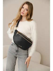 Anna Morellini Skórzana saszetka "Lorenza" w kolorze czarnym - 36 x 22 x 12 cm rozmiar: onesize. Czarne nerki i saszetki Anna Morellini, bez wzorów, z materiału. Za 314,01 zł.