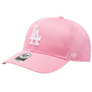 Czapka z daszkiem damska MLB Los Angeles Dodgers Cap. Czerwone czapki 47 Brand, bez wzorów, sportowe. Za 139,00 zł.