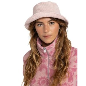 Kapelusz bucket dla Kobiety FEELING GOOD Różowy. Czerwone kapelusze Roxy, bez wzorów, z materiału. Za 159,99 zł.