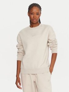 Reebok Bluza Reebok X Ewa Chodakowska RK25303CCW Beżowy Regular Fit. Brązowe bluzy Reebok, m, bez wzorów, z bawełny, bez kaptura. Za 179,99 zł.