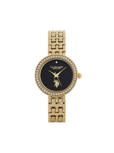 U.S. Polo Assn. Zegarek Harmony USP8433BK Złoty. Żółte, analogowe zegarki U.S. Polo Assn. Za 459,99 zł.