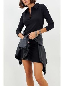 LA Angels Sukienka w kolorze czarnym rozmiar: M. Czarne sukienki LA Angels, m, bez wzorów, bez kołnierzyka, bez ramiączek, mini. Za 113,90 zł.