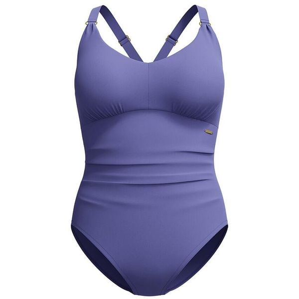 Strój kąpielowy jednoczęściowy damski na basen Speedo Shaping V Neck. Fioletowe stroje jednoczęściowe Speedo, bez wzorów. Za 231,98 zł.