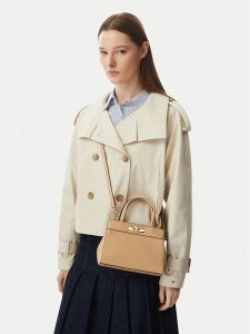 Tommy Hilfiger Torebka Th Modern Mini Satchel AW0AW18726 Brązowy jasny. Brązowe torebki klasyczne TOMMY HILFIGER, bez wzorów, ze skóry, bez dodatków. Za 569,99 zł.