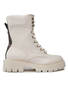 Guess Trapery Obetter FL7OTT ELE10 Écru. Buty zimowe Guess, ze skóry, bez obcasa, bez zapięcia. Za 709,99 zł.