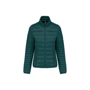 Damska lekka kurtka puchowa Kariban. Zielone kurtki KARIBAN, bez wzorów, z puchu, bez kaptura. Za 262,00 zł.