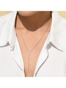 CARATELLI Złoty naszyjnik "Brescia" z diamentami - dł. 42 cm rozmiar: onesize. Szare naszyjniki CARATELLI, z diamentem, złote. Za 1 478,99 zł.