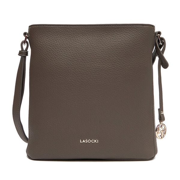 Torebka Lasocki. Szare listonoszki Lasocki, bez wzorów, bez dodatków. Za 169,99 zł.