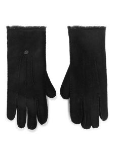 EMU Australia Rękawiczki Damskie Beech Forest Gloves Czarny. Czarne rękawiczki EMU Australia, bez wzorów, ze skóry. Za 499,00 zł.