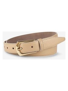 More & More Skórzany pasek w kolorze beżowym rozmiar: 100. Brązowe paski More & More, bez wzorów, z materiału. Za 97,51 zł.