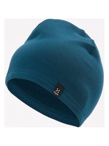 Haglöfs Czapka beanie "Betula" w kolorze morskim rozmiar: M/L. Niebieskie czapki Haglöfs, z aplikacjami, z materiału. Za 84,95 zł.