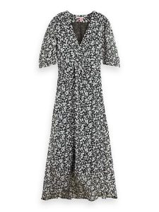 Scotch & Soda Sukienka w kolorze czarnym rozmiar: 36. Czarne sukienki Scotch & Soda, bez wzorów, bez kołnierzyka, bez ramiączek, maxi. Za 215,21 zł.
