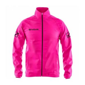 Givova Basico Sportjack 2xs - lekki i oddychający. Czerwone kurtki Givova, xs, bez wzorów, bez kaptura. Za 98,99 zł.