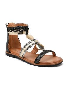 Sixth Sens Sandały w kolorze czarnym rozmiar: 40. Czarne sandały Sixth Sens, bez wzorów, z otwartym noskiem, bez obcasa, bez zapięcia. Za 121,99 zł.