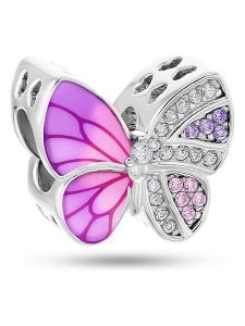 CHARM'S Srebrny charms z cyrkoniami rozmiar: onesize. Różowe zawieszki CHARM'S, z cyrkonią, srebrne. Za 82,99 zł.