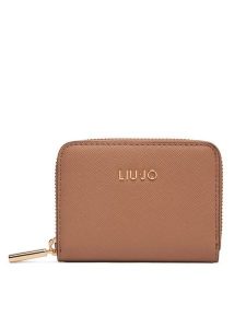 Liu Jo Portfel S Zip Around AA5169 E0087 Brązowy. Brązowe portfele Liu Jo, bez wzorów, ze skóry. Za 159,99 zł.