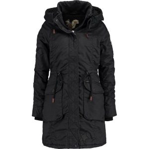 Khujo Parka black. Płaszcze marki khujo. W wyprzedaży za 503,40 zł.