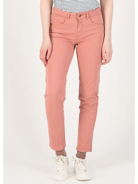 Blutsgeschwister Dżinsy - Slim fit - w kolorze szaroróżowym rozmiar: XS. Różowe jeansy Blutsgeschwister, z aplikacjami, z bawełny. Za 48,05 zł.