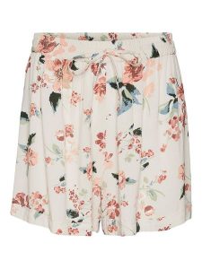 Vero Moda Szorty "Bumpy" w kolorze kremowo-jasnoróżowym ze wzorem rozmiar: XS. Brązowe szorty Vero Moda, bez wzorów, z wiskozy. Za 35,18 zł.