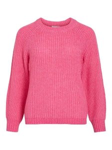 Vila Sweter "Visota" w kolorze różowym rozmiar: S. Różowe swetry oversize Vila, s, bez wzorów, z wełny, bez ramiączek. Za 131,45 zł.