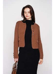 C& Jo Kardigan w kolorze jasnobrązowym rozmiar: 40. Brązowe kardigany C& Jo. Za 135,81 zł.