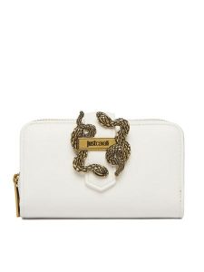 Just Cavalli Portfel 80RA5PA4 ZSA89 Biały. Białe portfele Just Cavalli, bez wzorów, ze skóry. Za 374,99 zł.