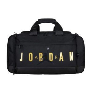 Torba sportowa treningowa Nike Jordan. Czarne torby podróżne i sportowe Nike, bez wzorów, z materiału. Za 219,00 zł.