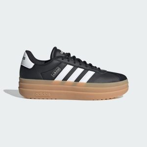 Buty VL Court Bold. Czarne buty sportowe ADIDAS, bez wzorów, bez zapięcia. Za 342,75 zł.