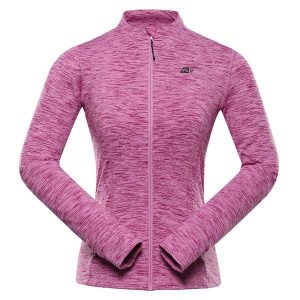 Bluza damska turystyczna szybkoschnąca Alpine Pro Golla 2. Czerwone bluzy Alpine Pro, bez wzorów, bez kaptura. W wyprzedaży za 299,00 zł.