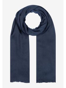 More & More Szal w kolorze granatowym - 180 x 90 cm rozmiar: onesize. Niebieskie szaliki More & More, bez wzorów, z materiału. Za 56,95 zł.