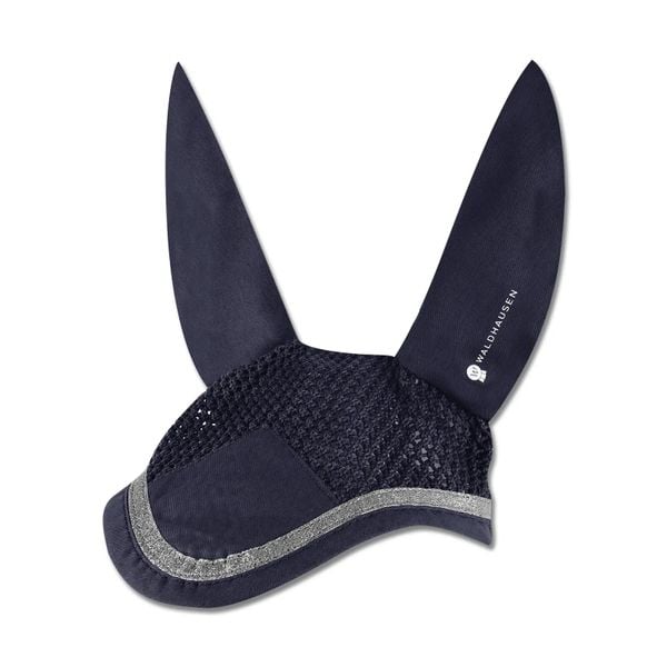 Czapka na konia do krótkich zawodów Waldhausen. Niebieskie czapki WALDHAUSEN, bez wzorów, z bawełny, eleganckie. Za 91,50 zł.