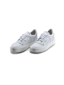 Anna Morellini Skórzane sneakersy "Velana" w kolorze białym rozmiar: 39. Białe trampki Anna Morellini, bez wzorów, bez zapięcia. Za 360,17 zł.