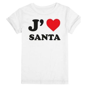 Christmas T-Shirt T-Shirt Damski I Love Santa S Biały. T-shirty marki Christmas T-Shirt. W wyprzedaży za 33,00 zł.