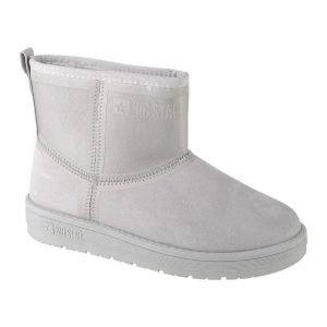 Buty Big Star Snow Boots KK274613-902 szare. Szare buty zimowe z gumy, bez obcasa, bez zapięcia. Za 210,55 zł.