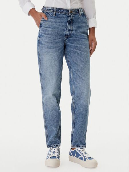Guess Jeans Jeansy W6RA1I D5M4M Niebieski Regular Fit. Niebieskie jeansy Guess Jeans, z aplikacjami, z bawełny. Za 258,99 zł.