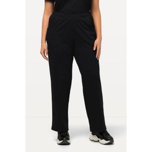 Damskie Spodnie dresowe prosty krój gumka w pasie. Czarne spodnie dresowe Ulla Popken, plus size, bez wzorów, z bawełny. Za 143,99 zł.