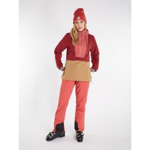 Kurtka damska Protest PRTMOORENA anorak. Czerwone kurtki Protest, bez wzorów, bez kaptura. Za 599,99 zł.