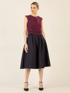 APART Spódnica w kolorze granatowym rozmiar: 34. Niebieskie spódnice Apart, bez wzorów, midi. Za 187,07 zł.