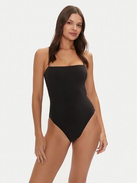 Calvin Klein Swimwear Strój kąpielowy KW0KW02741 Czarny. Czarne stroje jednoczęściowe Calvin Klein Swimwear, bez wzorów, z syntetyku. Za 309,99 zł.